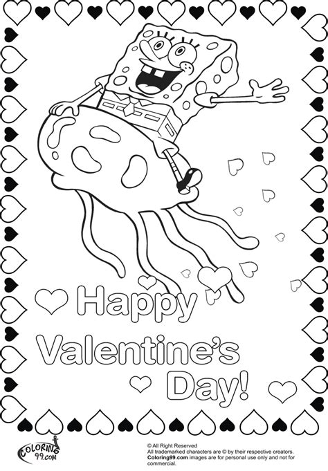 470x555 coloring pages for kids printable as free general spongebob. Spongebob Coloring Pages for Valentine's Day | Team colors