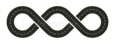 Infinity Road Design Stock Illustration Illustration Of Background