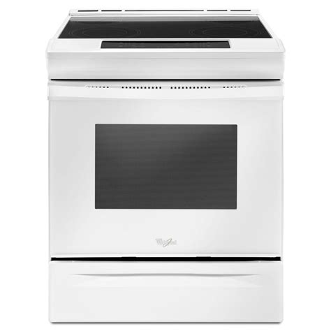 Whirlpool 4 8 Cu Ft Slide In Electric Range In White WEE510S0FW The