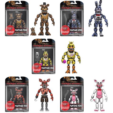 Funko Five Nights At Freddys Nightmare Full Set Of 5 Action Figure