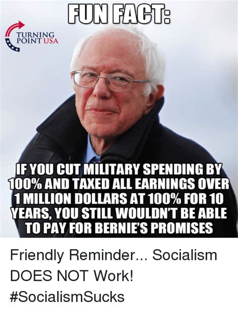 Fun Fact Turning Point Usa If You Cut Military Spending By 100 And