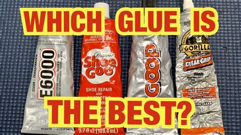 Which Glue Is Best Shoogoo Amazing Goop E6000 And Gorilla Glue Youtube