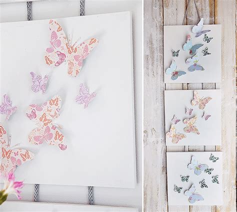 Schmetterlingsmotive im test und/oder vergleich. DIY Wanddekoration mit bunten Schmetterlingen | Schön bei ...