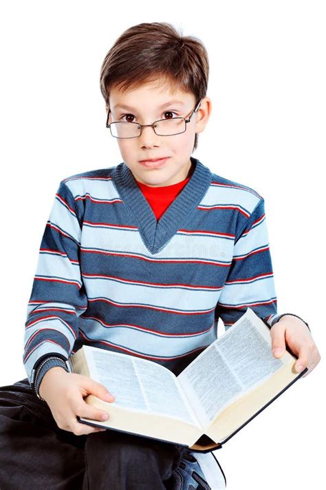 Smart Boy Stock Photo Image Of Book Isolated People 18488178