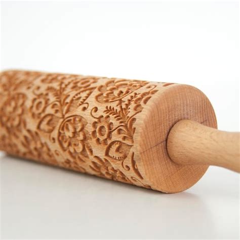 Spirals Embossing Rolling Pin Laser Engraved Rolling Pin Etsy Canada