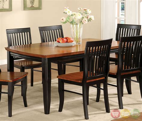 We can ship anywhere in the continental u.s. Earlham I Mission Antique Black and Oak Casual Dining Set ...