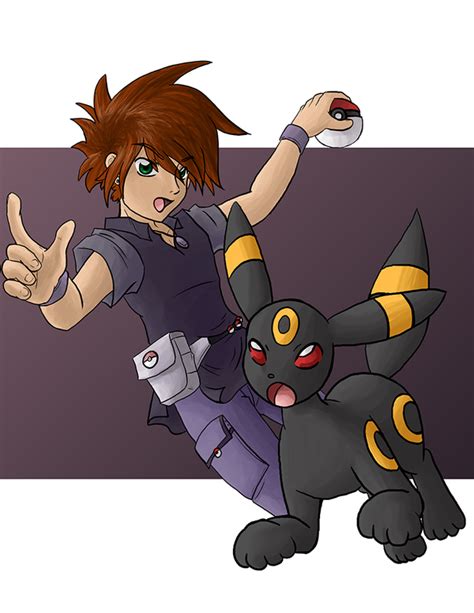Gary Oak And Umbreon By Faeore On Deviantart