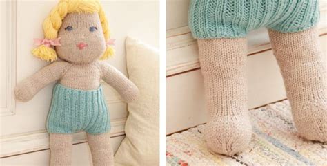 Charming Cora Knitted Toy Doll Free Knitting Pattern Knitted Toys