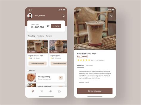 Coffee Shop Mobile App Ui Design By Rianda Syahputra On Dribbble