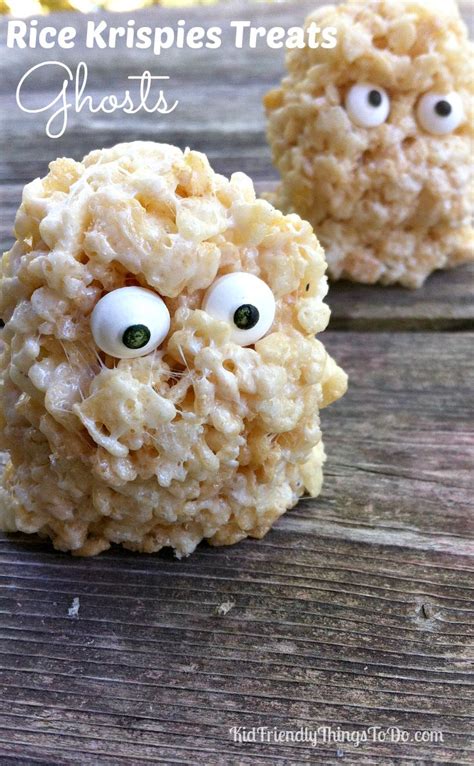 Rice Krispies Treats Ghosts A Halloween Fun Food