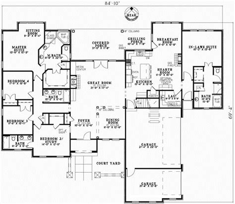 Some blueprints also boast a separate entrance & living for added privacy, many of these extra bedrooms are separate from other bedrooms in the floor plan — in the basement, across a breezeway, above. Tuscan House Plan - 5 Bedrooms, 4 Bath, 3003 Sq Ft Plan 12-881