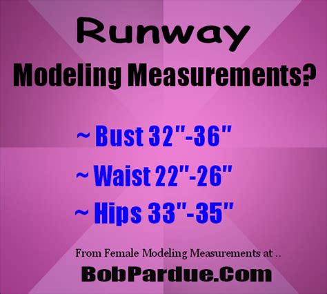 Female Fitness What Are The Runway Modeling Measurements See The