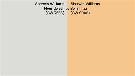 Sherwin Williams Fleur De Sel Vs Bellini Fizz Side By Side Comparison