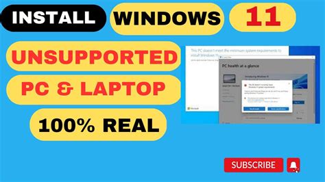 How To Install Windows 11 On Unsupported Laptop Install Windows 11 On