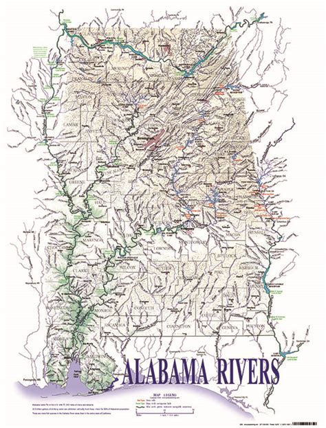 Detailed Alabama River Map