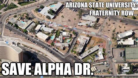 Arizona State University Fraternity Row Save Alpha Dr Misc