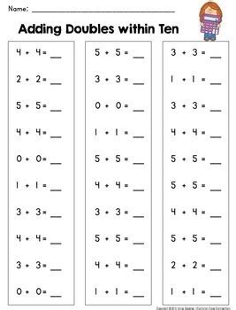 1st Grade Math: Addition Facts to 20 {Distant Learning Packet} | TpT