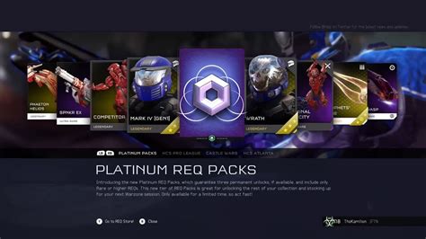 Halo 5 Platinum Req Packs Opening Youtube