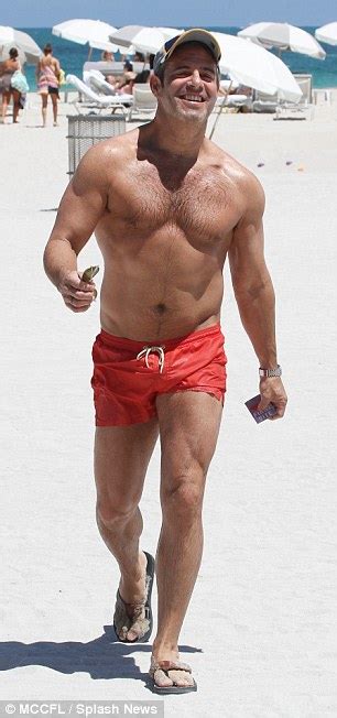 andy cohen impresses with his buff beach body on miami beach daily mail online