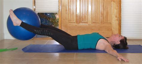 Exercise Of The Week Leg Lift Using An Exercise Ball Courtney