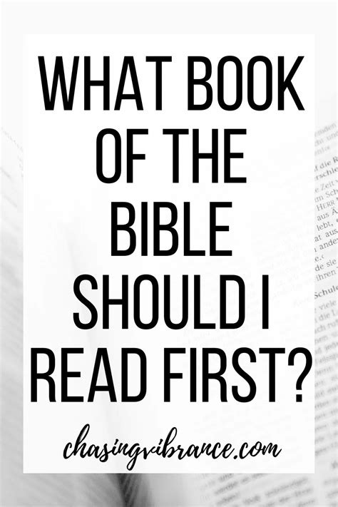 What Book Of The Bible Should I Read First 10 Great Places To Start 2022