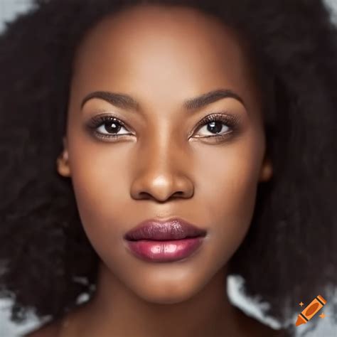Close Up Portrait Of A Stunning African American Woman