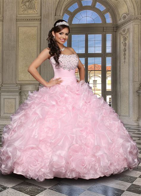Sweetheart Princess Sweet 16 Dresses Pink Dress Quinceanera15 Years