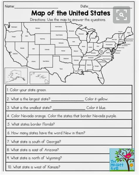 2nd Grade Map Skills Worksheets In 2020 Map Skills Worksheets Social
