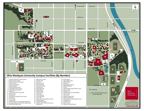 Ohio University Campus Map Download Campus Map Otterbein University