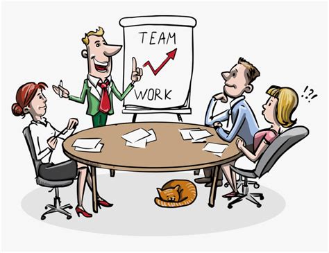 Business Team Meeting Illustrating Transformational Team Player