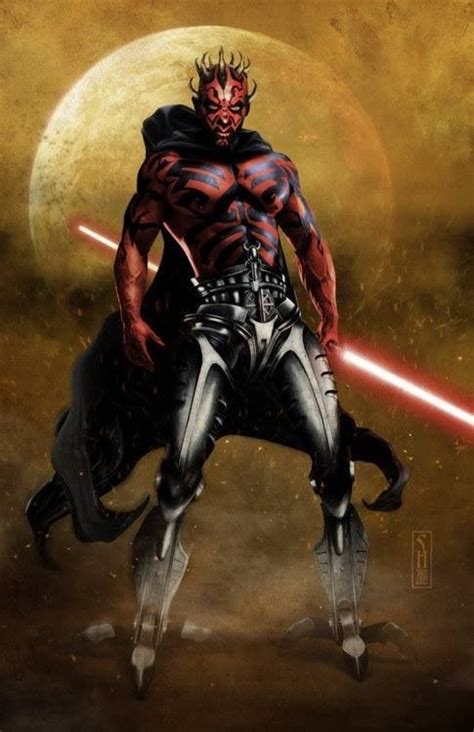 Mauled Dark Maul Jedi Sith Sith Lord Star Wars Artwork Star Wars