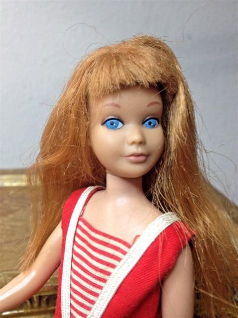 Vintage Redhead Skipper Doll 1960s Swimsuit Straight Leg Japan