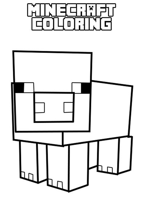 Minecraft 10 Printable Coloring Pages
