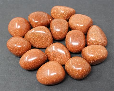 Red Goldstone Tumbled Stones Choose How Many Pieces A Grade