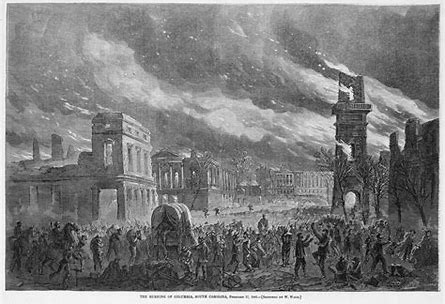 Image result for 1865 - Columbia, SC, burned