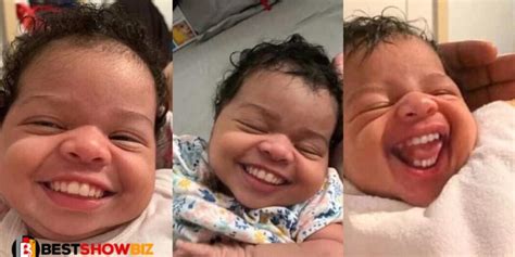See Photos Of The Cute Baby Girl Born With A Full Set Of Teeth