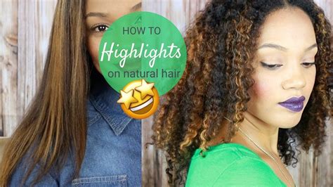 Is your hair single toned, and you'd like to spice up your image by dying your hair in highlights? How To | Highlights On Natural Hair At Home - YouTube