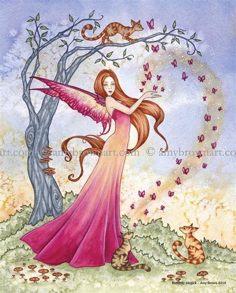 8x10 Butterfly Magick Fairy Print By Amy Brown Fantasy Fairy Fantasy