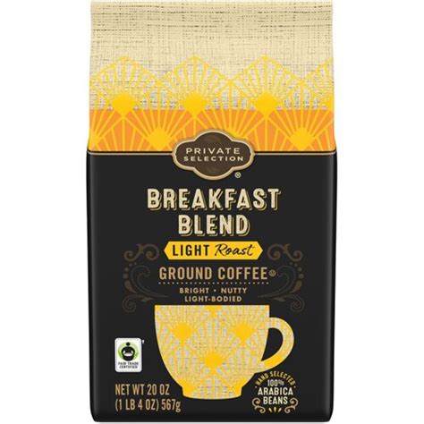 Private Selection Breakfast Blend Light Roast Ground Coffee Large Bag 20 Oz Vitacost