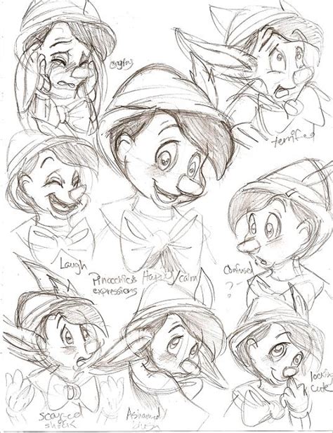 Pinocchios Expressions By Jayfoxfire On Deviantart