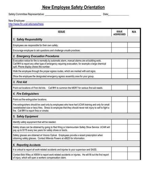 Explore Our Image Of New Employee Training Checklist Template