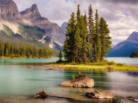 Spirit Island Jasper National Park Wallpapers Wallpaper Cave