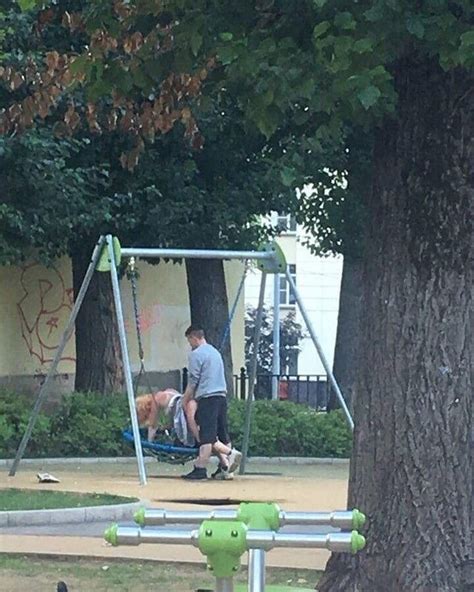 Having Sex On A Playground Swing Is Certainly Not A Classy Act Rtrashy