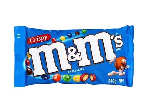 When Crispy Mandms Were In A Iconic Blue Bag With Orange As Their Mascot