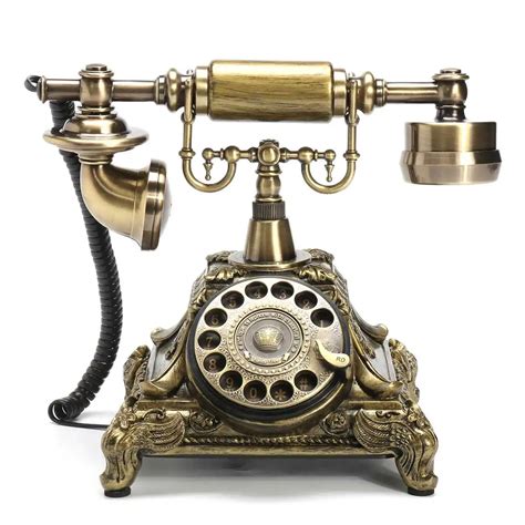 European Fashion Vintage Telephone Swivel Plate Rotary Dial Telephone