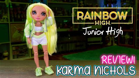 Rainbow High Junior High Karma Nichols Doll Review Youtube