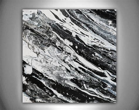 Modern Black And White Abstract Print Ready To Hang