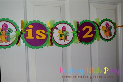 Barney Name And Age Banner