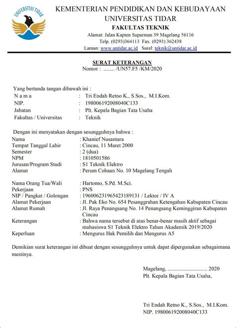 Contoh Surat Keterangan Aktif Kerja Di Puskesmas - Surat Lamaran Kerja