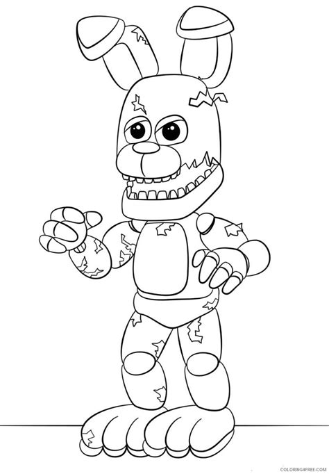 Five Nights At Freddys Coloring Pages Games Mangle Printable 2021 0219